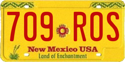 NM license plate 709ROS