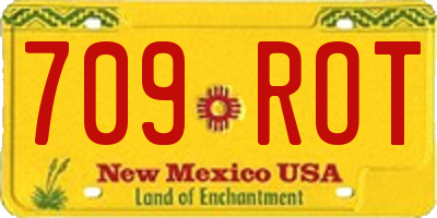 NM license plate 709ROT