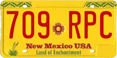 NM license plate 709RPC