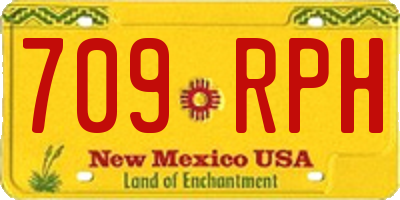 NM license plate 709RPH