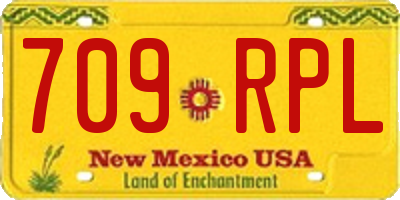 NM license plate 709RPL