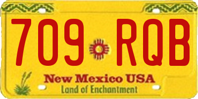 NM license plate 709RQB