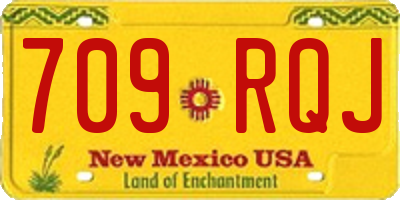 NM license plate 709RQJ