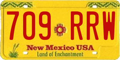 NM license plate 709RRW