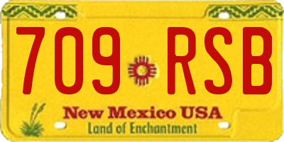 NM license plate 709RSB