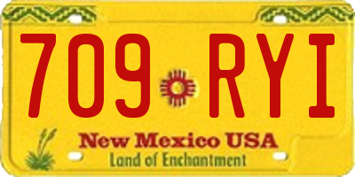 NM license plate 709RYI