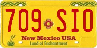 NM license plate 709SIO