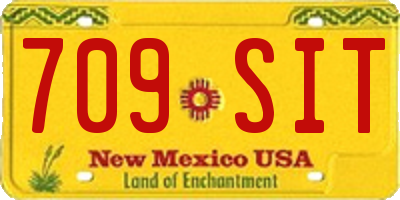 NM license plate 709SIT