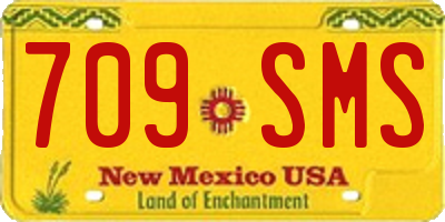 NM license plate 709SMS