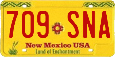 NM license plate 709SNA
