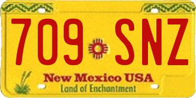NM license plate 709SNZ