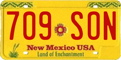 NM license plate 709SON