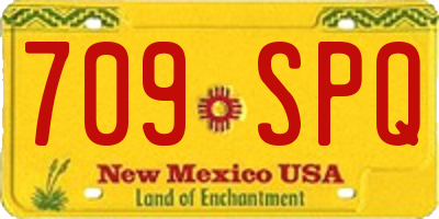 NM license plate 709SPQ