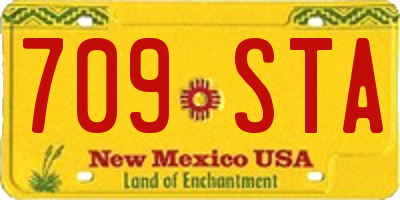 NM license plate 709STA