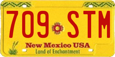 NM license plate 709STM