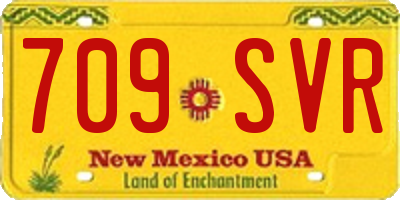 NM license plate 709SVR