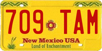 NM license plate 709TAM