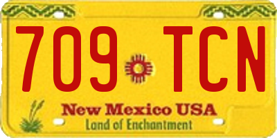 NM license plate 709TCN