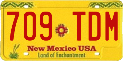 NM license plate 709TDM