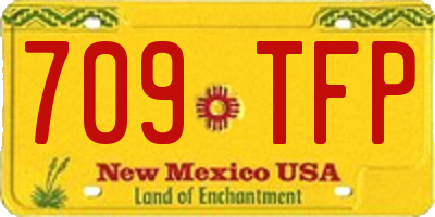 NM license plate 709TFP
