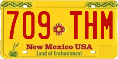 NM license plate 709THM