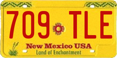 NM license plate 709TLE