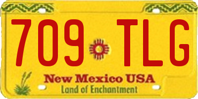 NM license plate 709TLG