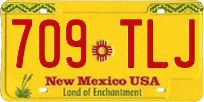 NM license plate 709TLJ