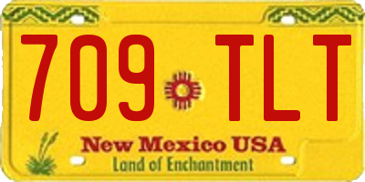 NM license plate 709TLT