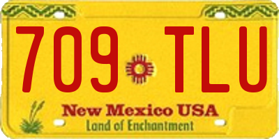NM license plate 709TLU