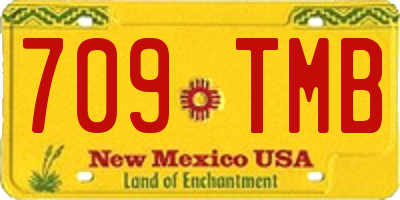 NM license plate 709TMB