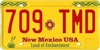 NM license plate 709TMD