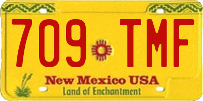 NM license plate 709TMF