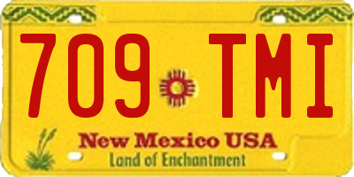 NM license plate 709TMI