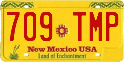 NM license plate 709TMP