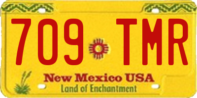 NM license plate 709TMR