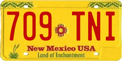 NM license plate 709TNI