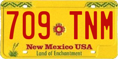 NM license plate 709TNM