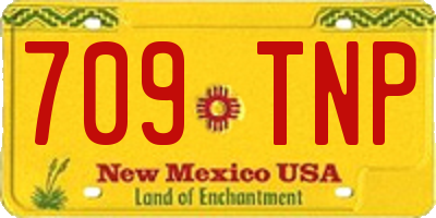 NM license plate 709TNP