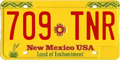 NM license plate 709TNR