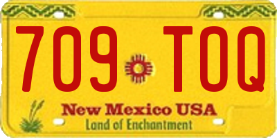 NM license plate 709TOQ