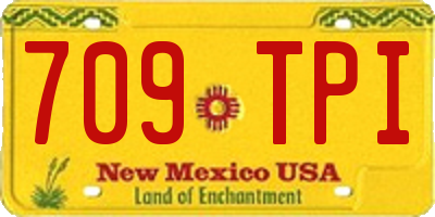 NM license plate 709TPI