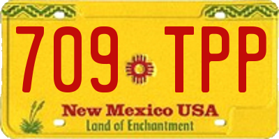 NM license plate 709TPP