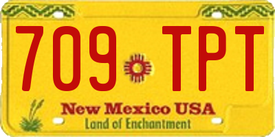 NM license plate 709TPT