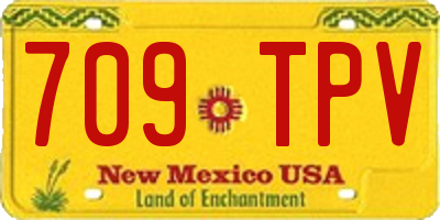 NM license plate 709TPV