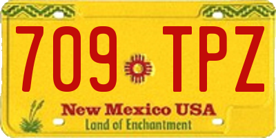 NM license plate 709TPZ