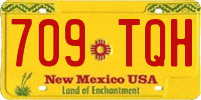 NM license plate 709TQH
