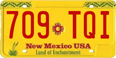 NM license plate 709TQI