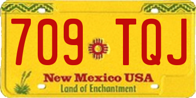 NM license plate 709TQJ