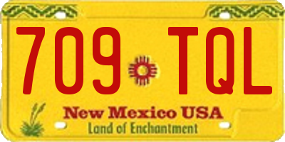 NM license plate 709TQL